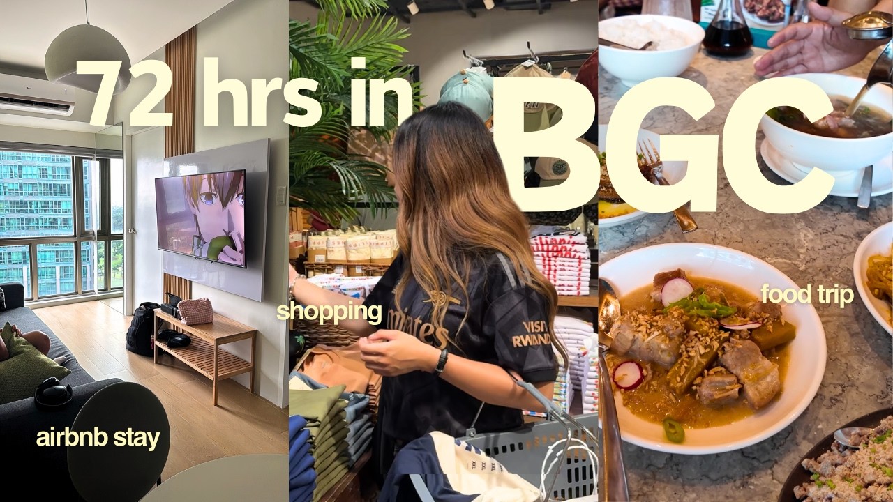 3 Days in BGC 🇵🇭 | Airbnb Stay, Shopping & Food!