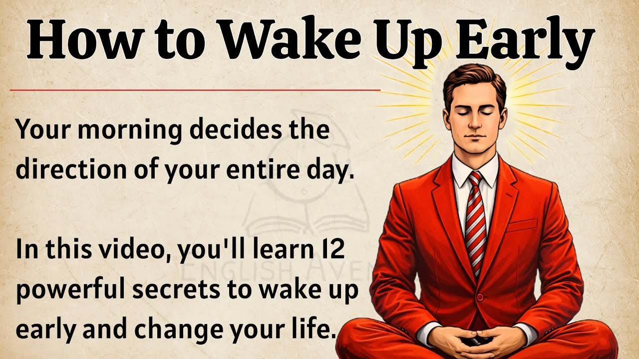 How to Wake Up Early - Master Your Mornings || Graded Reader || Improve Your English Fluency ✅️ 