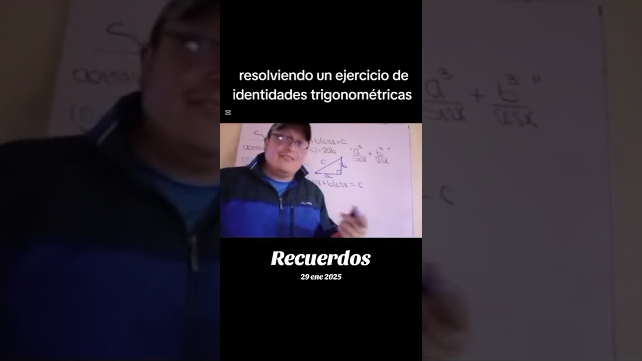 Resolviendo un ejercicio de identidad trigonometrica aplicando la fórmula Pitágoricas 