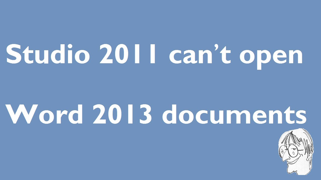 SDL Trados Studio 2011 can't open Word 2013 documents!