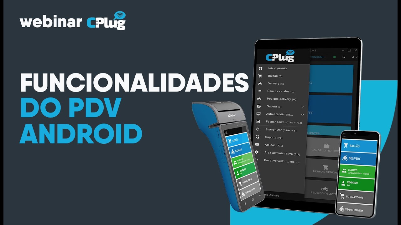 [24&ordm;] Funcionalidades do PDV Android 📲 Webinar CPlug