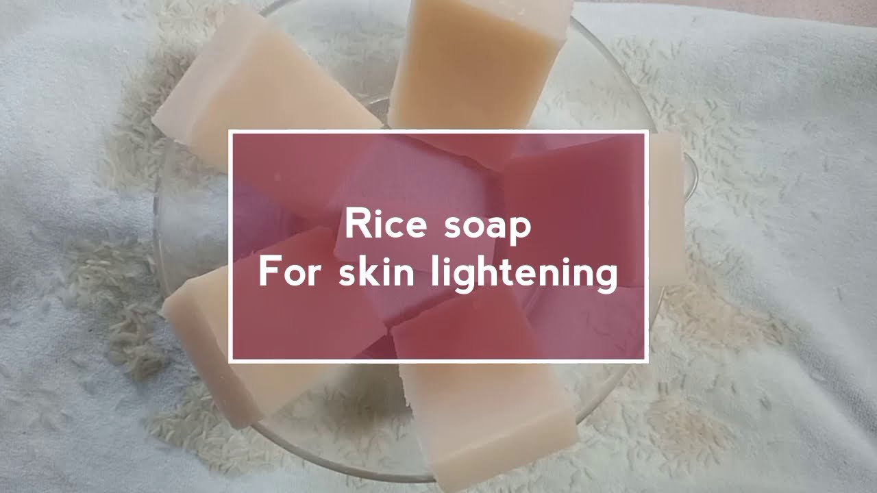 How to make rice soap for skin lightening/cold process method