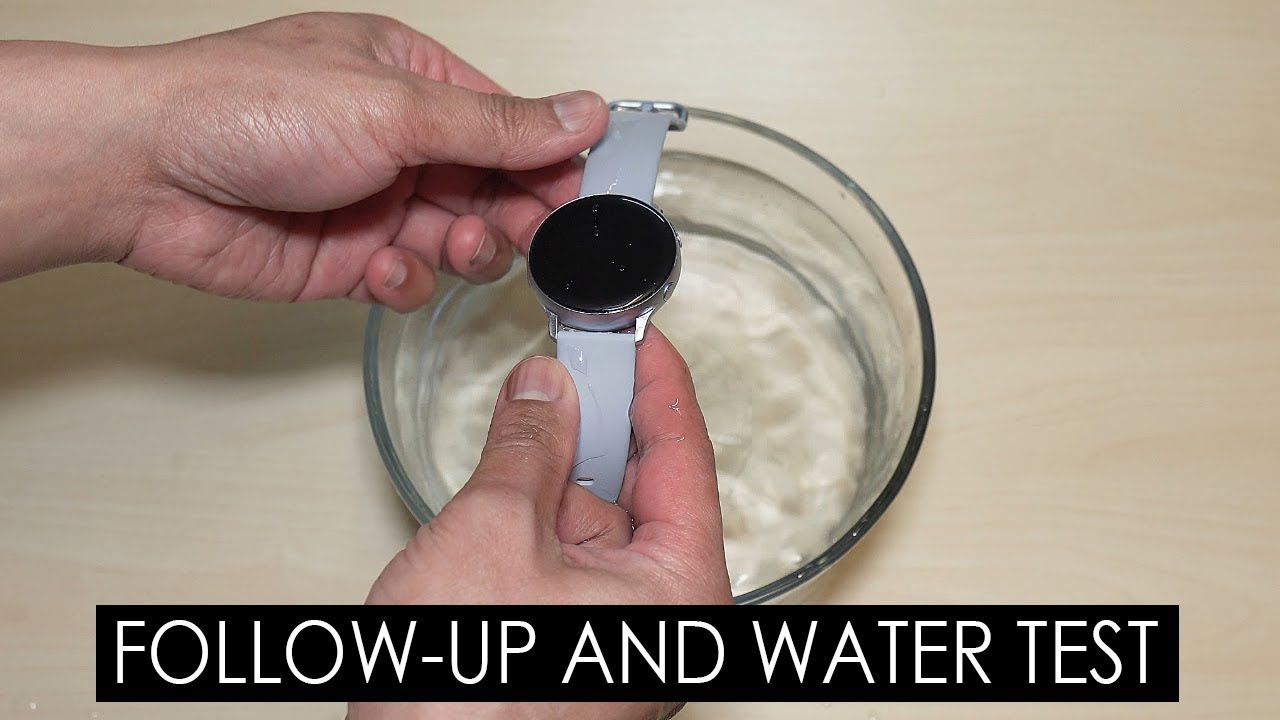 Samsung Galaxy Watch Active 2 LK and Rinogear Shield Screen Protector Follow Up & Water Test [4K]