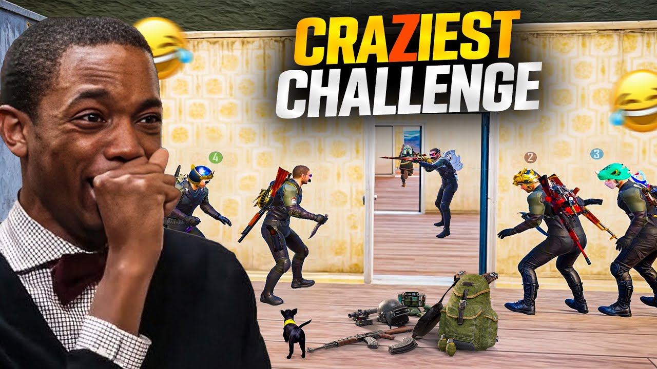 BGMI CRAZIEST CHALLENGE | PILLOW & KNIFE COMBO 🥸| Jevel BGMI #bgmifunnycontent