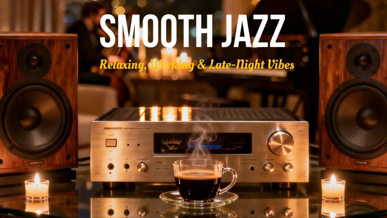 Smooth Jazz Lounge ☕ Cozy Night Jazz for Relaxing, Working & Late-Night Vibes