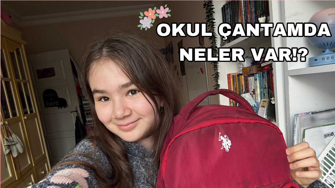 Okul çantamda neler var?!?!? 🫶🏻 | İLK VİDEOM!! 🥳