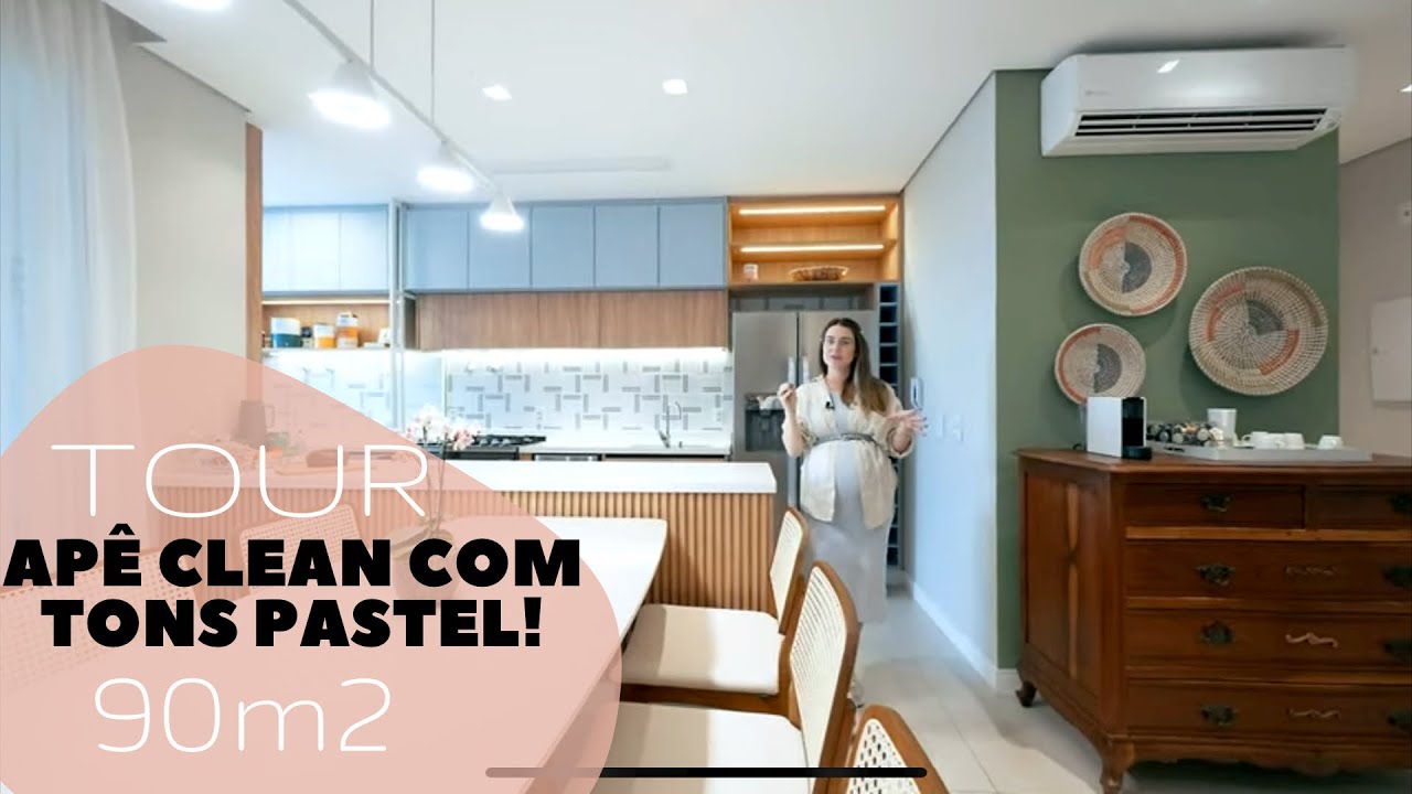TOUR | AQUELE DO APÊ CLEAN COM TONS PASTEL DE 90m2!
