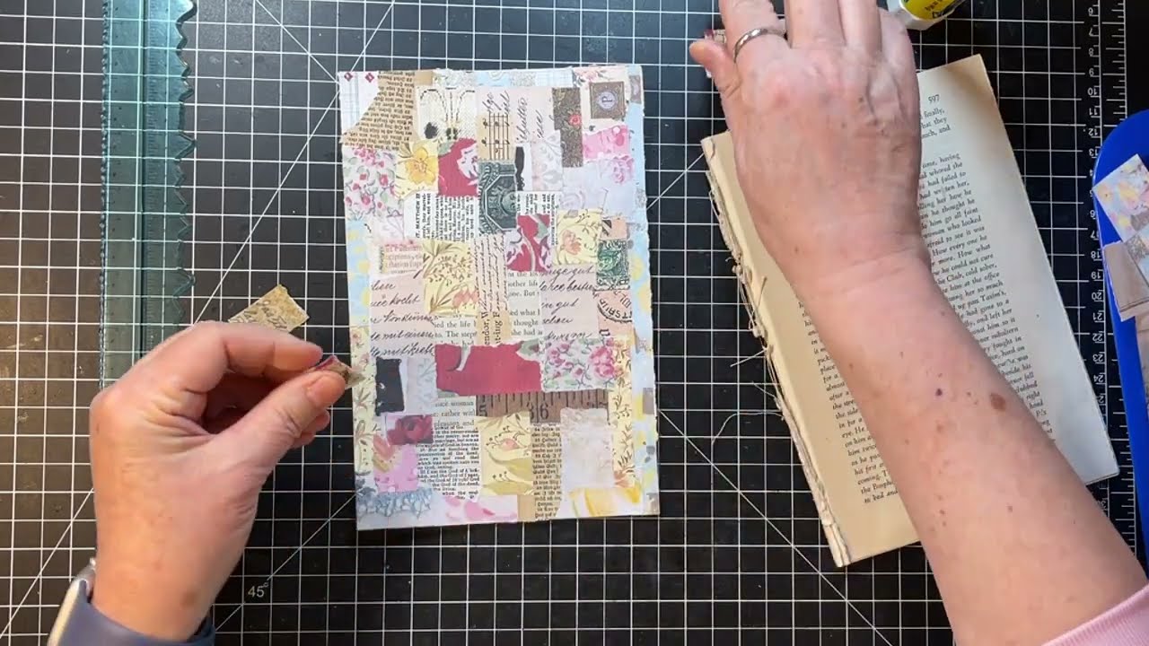 Scrappy Saturday! - Collaged Tabs Inspired by Roxy Creations!