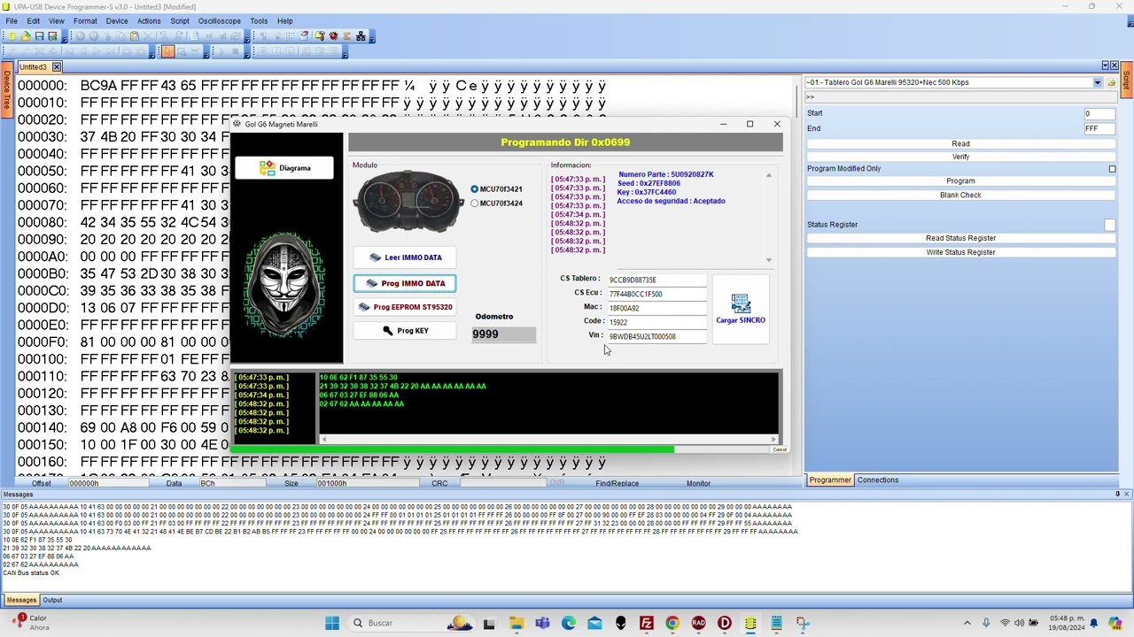 Gol G6 Marelli Sincronia con 9GV sin desarmar
