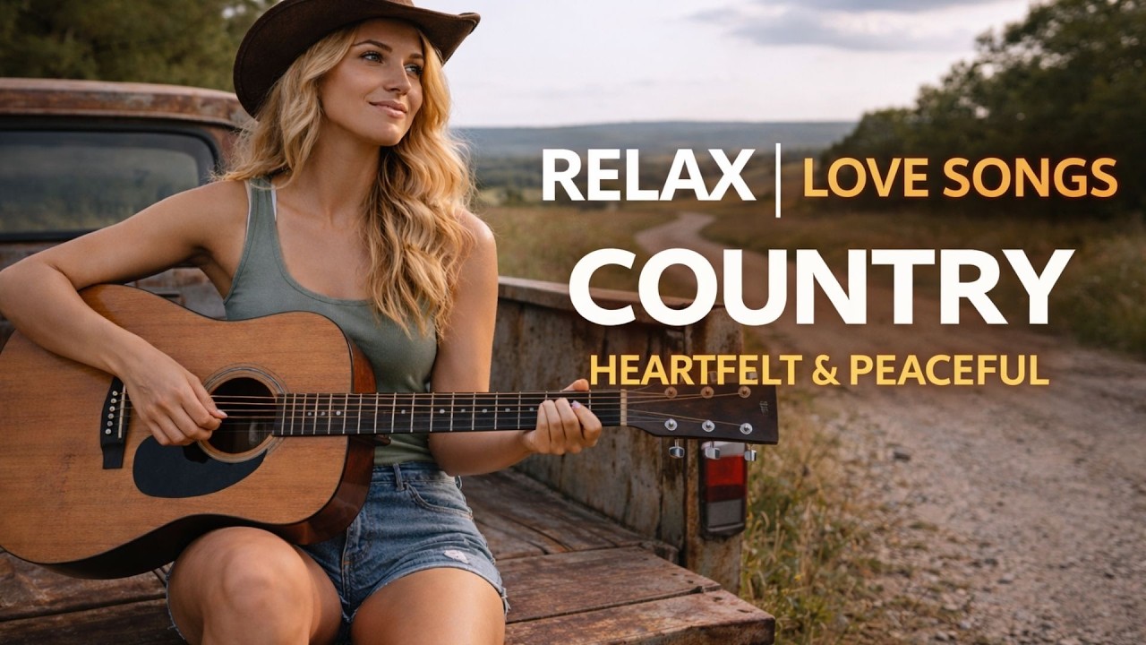 Relaxing Country Love Songs 🌅 Soft Guitar & Peaceful Sunset Vibes | Backroad Country