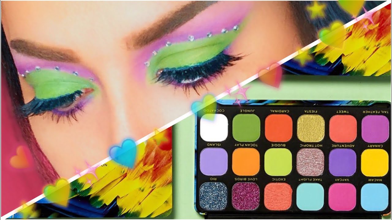 MAKEUP REVOLUTION | FOREVER FLAWLESS BIRD OF PARADISE | МАКИЯЖ СТРАЗАМИ