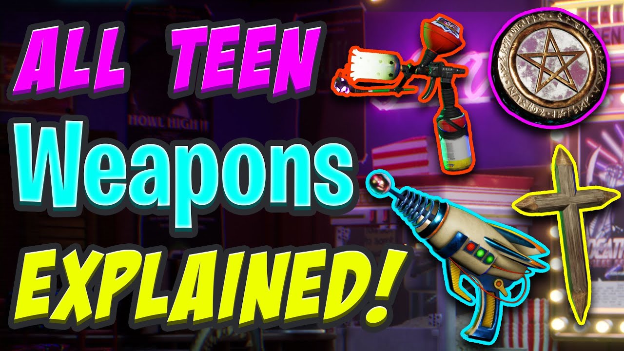 All Teen Weapons Explained FAST in Video Horror Society! | EA VHS Guide