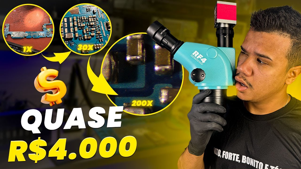 Mostrando Meu Novo Microscópio de R$4.000! (Será Que é Bom?)
