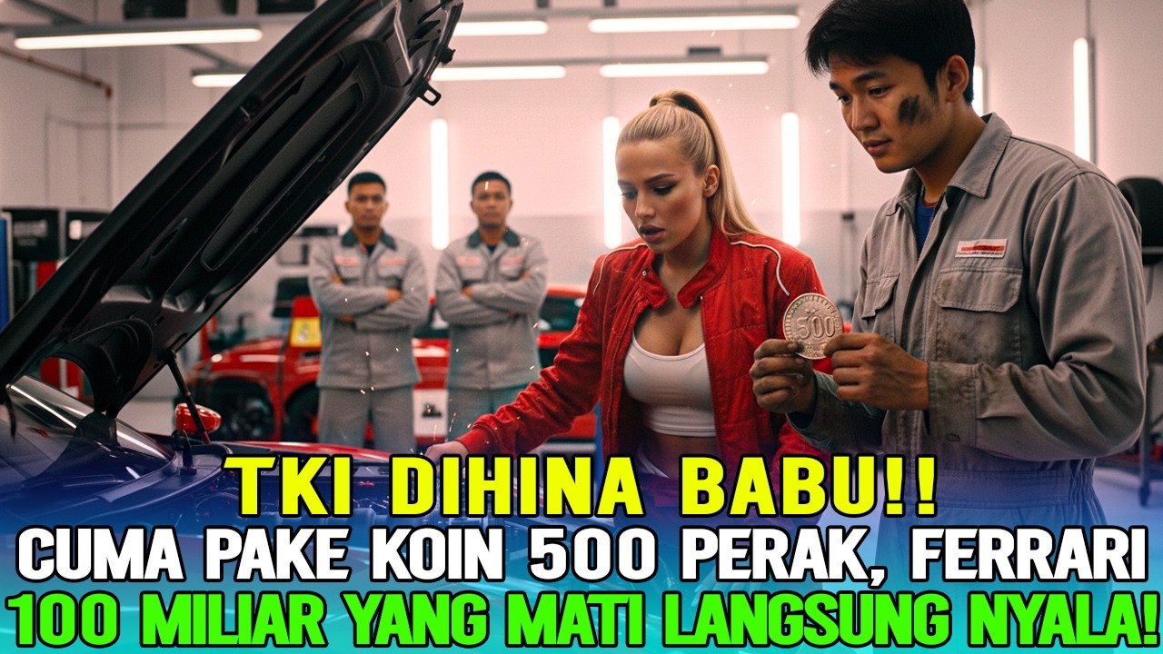 MEKANIK DUNIA KENA MENTAL❗TKI Ini Pakai Koin Karatan Hidupkan Ferrari 100 Miliar, Bule Italia Sujud!