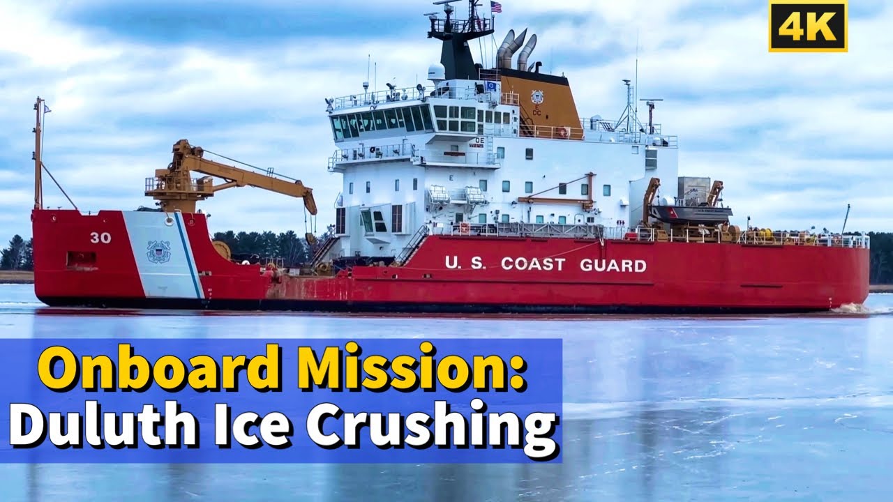 ⚓️Coast Guard Icebreaker CRUSHES Duluth Harbor