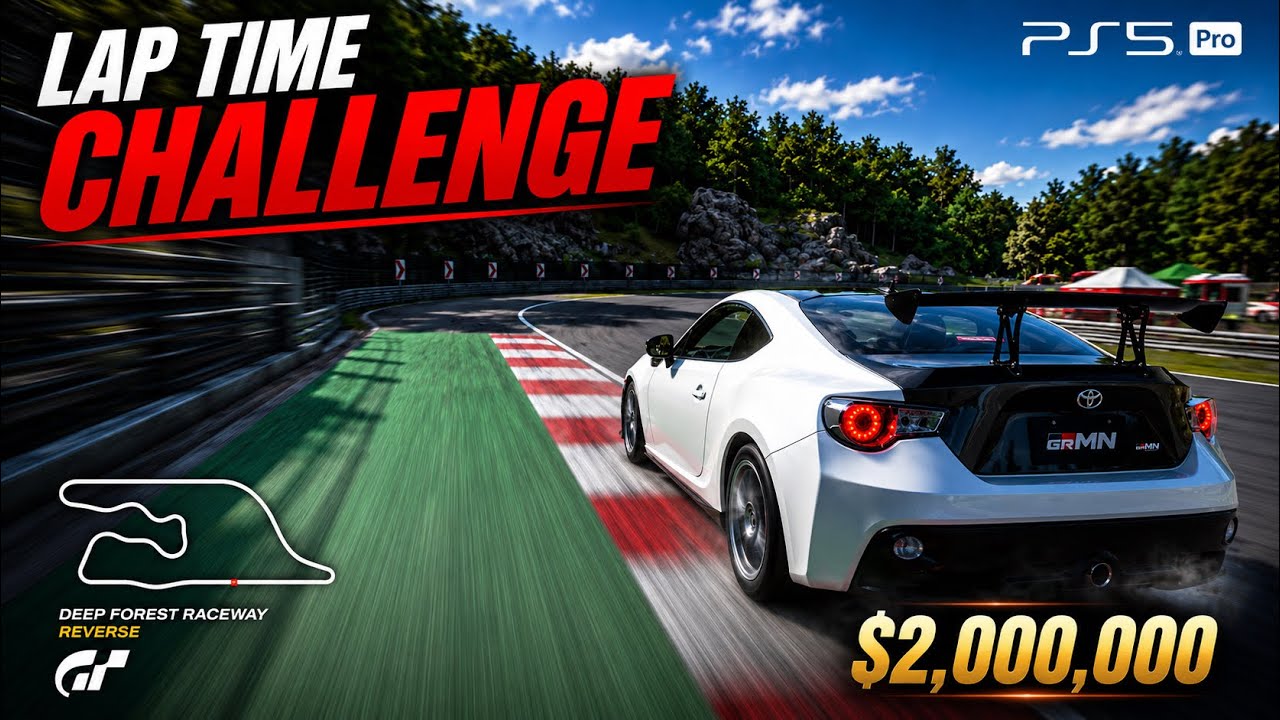 GT7 Lap Time Challenge | Deep Forest Raceway Reverse | Toyota 86 GRMN &rsquo;16 | PS5 Pro #gt7 