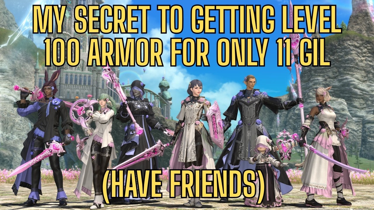 My Secret To Getting Level 100 Armor For Only 11 Gil | Final Fantasy XIV Vlog