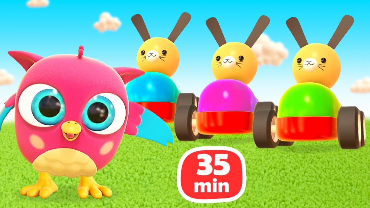 Hop Hop the Owl cartoon & baby cartoons. Toys for babies. Learning videos for babies.