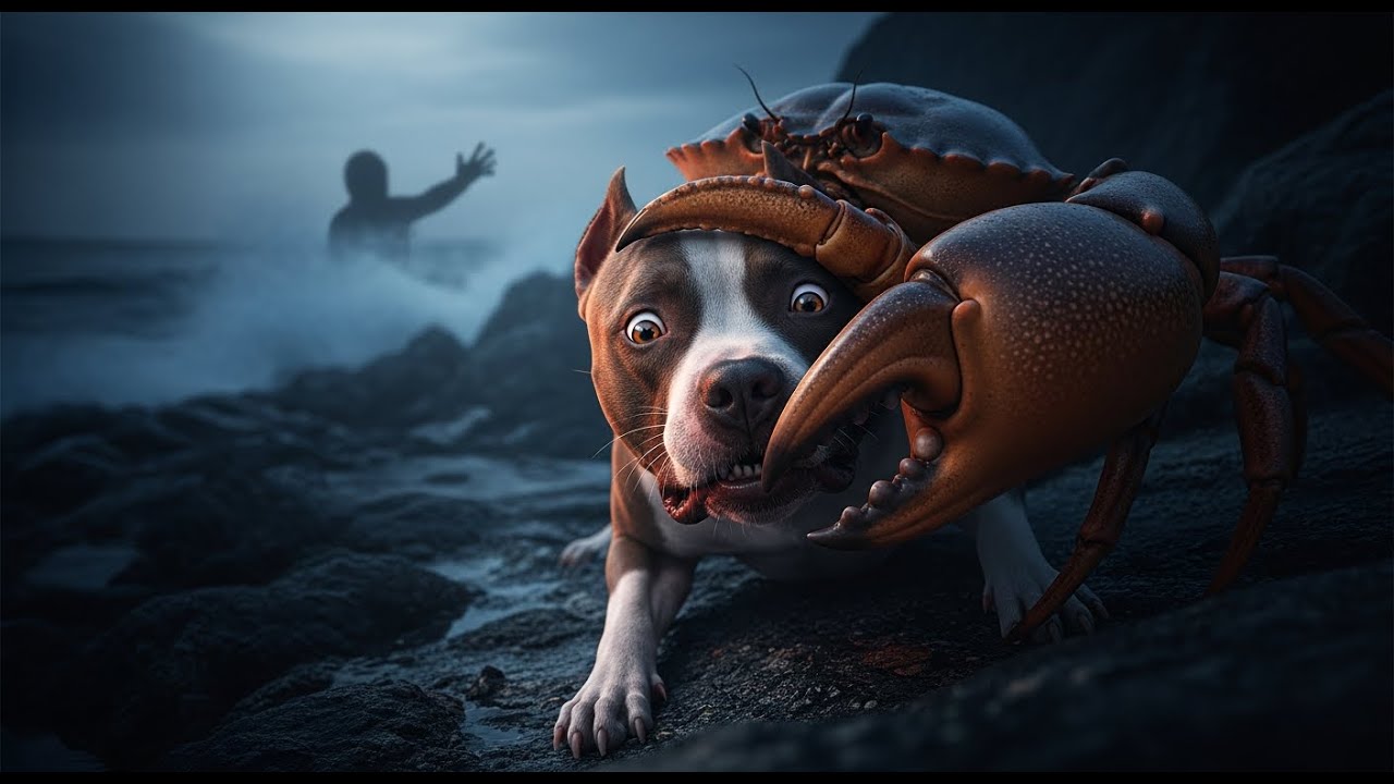 5 Incredible Moments When a Heroic Team Rescues Innocent Pitbull from GIANT Crab Attack