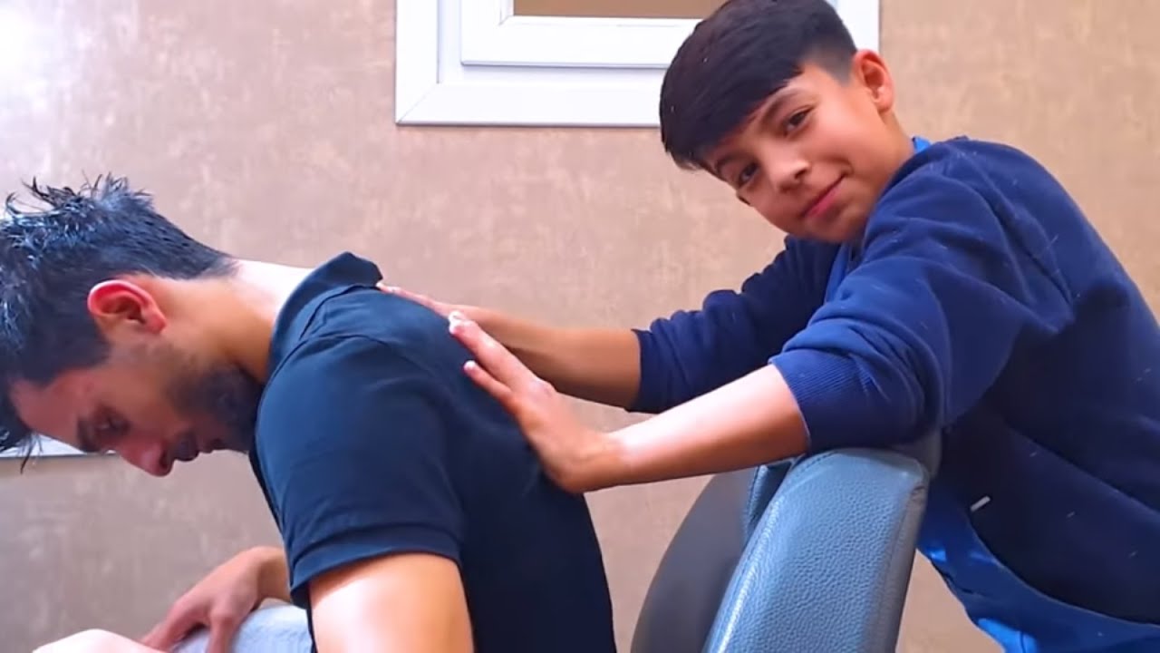 YOUNG BARBER TREATMENT | ASMR MASSAGE BY MASTER BARBER ALI (long version)