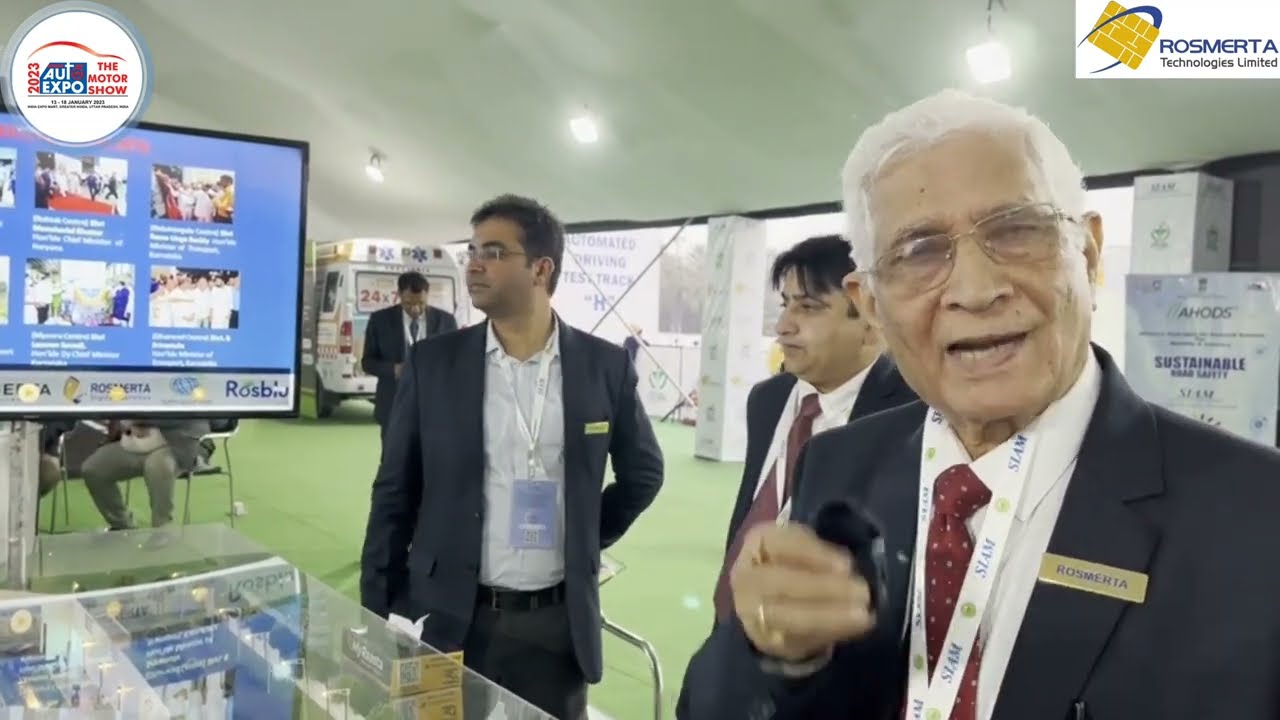 Automated testing centres by Rosmerta  Technologies showcased at auto expo 2023 @AutoExpo2025