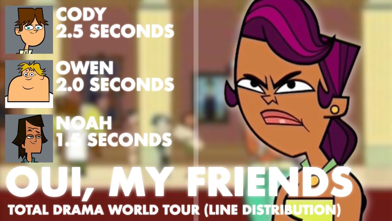 Total Drama World Tour - Oui, My Friends (Line Distribution)