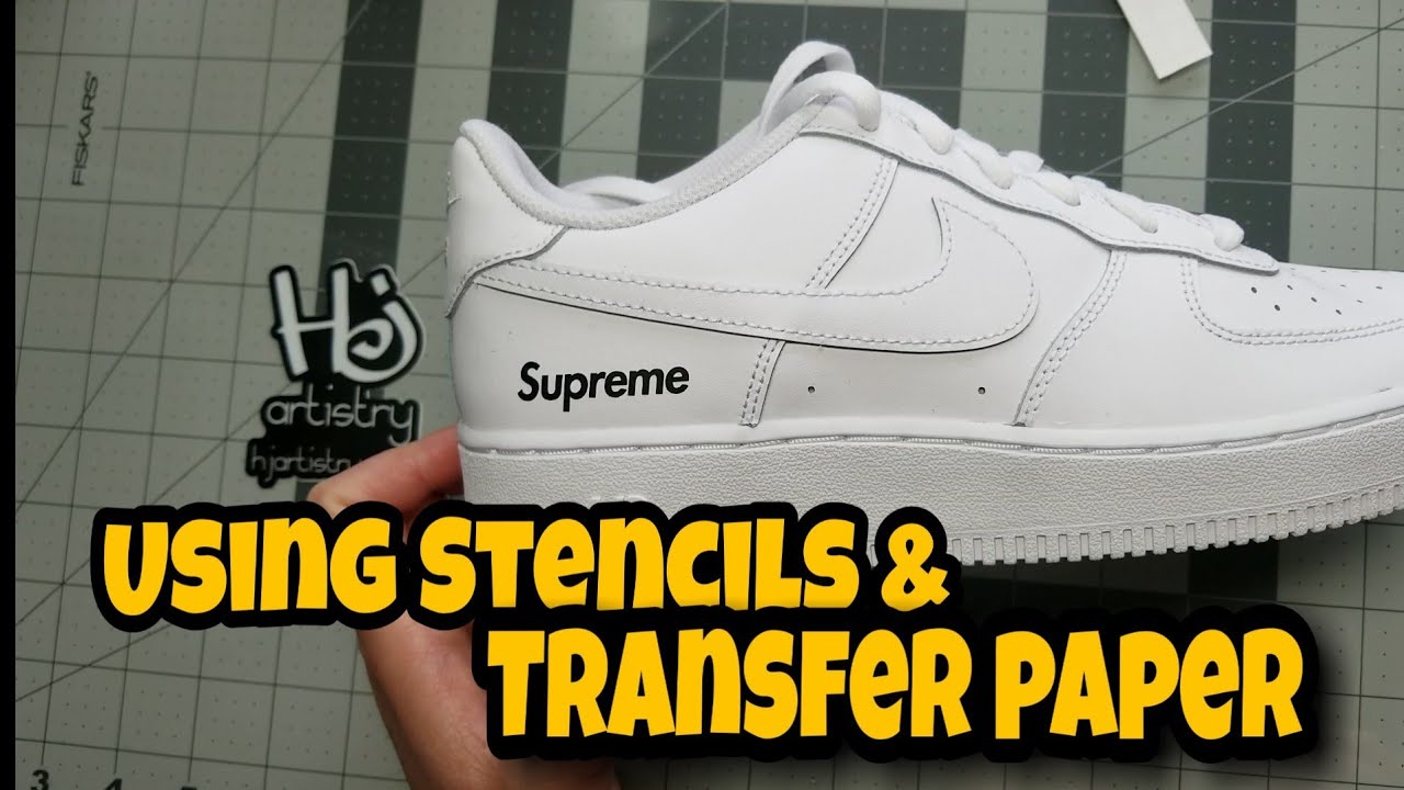 Stencils and Transfer Paper on your shoes
