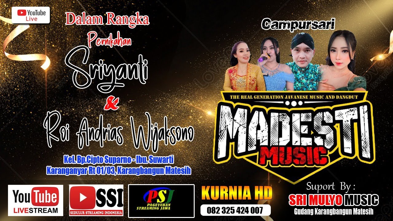LIVE. MADESTI MUSIC DALAM PERNIKAHAN YANTI & ROI