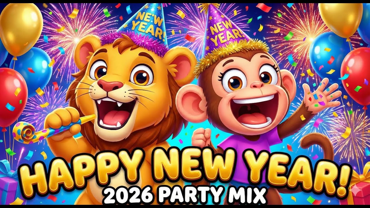 HAPPY NEW YEAR 2026 KIDS PARTY MIX | Momomimi Fun