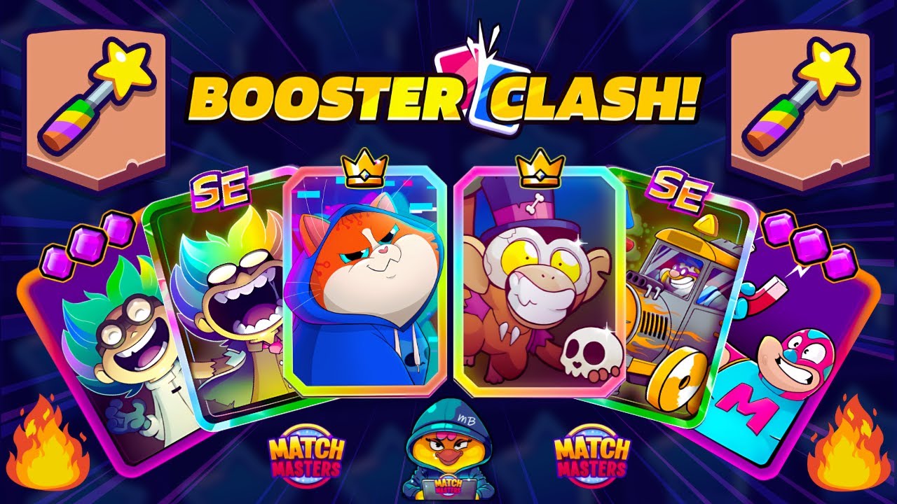 FREE BOOSTERS on BOOSTER CLASH! x6 BEST BOOSTERS | Match Masters Color Crush + Rainbow