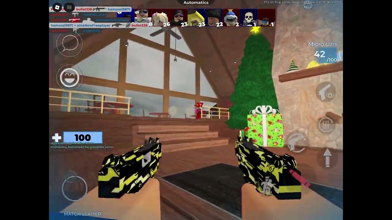 COLLAB WITH HAMOOZI PART 2 [ Most intense Roblox arsenal match ever ] pews2374 fall off 