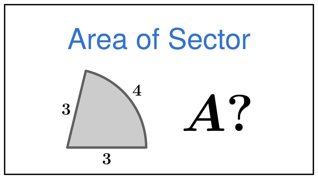 Area of Circular Sector (Circle Sector) &mdash; Formula Derivation (Proof), Example