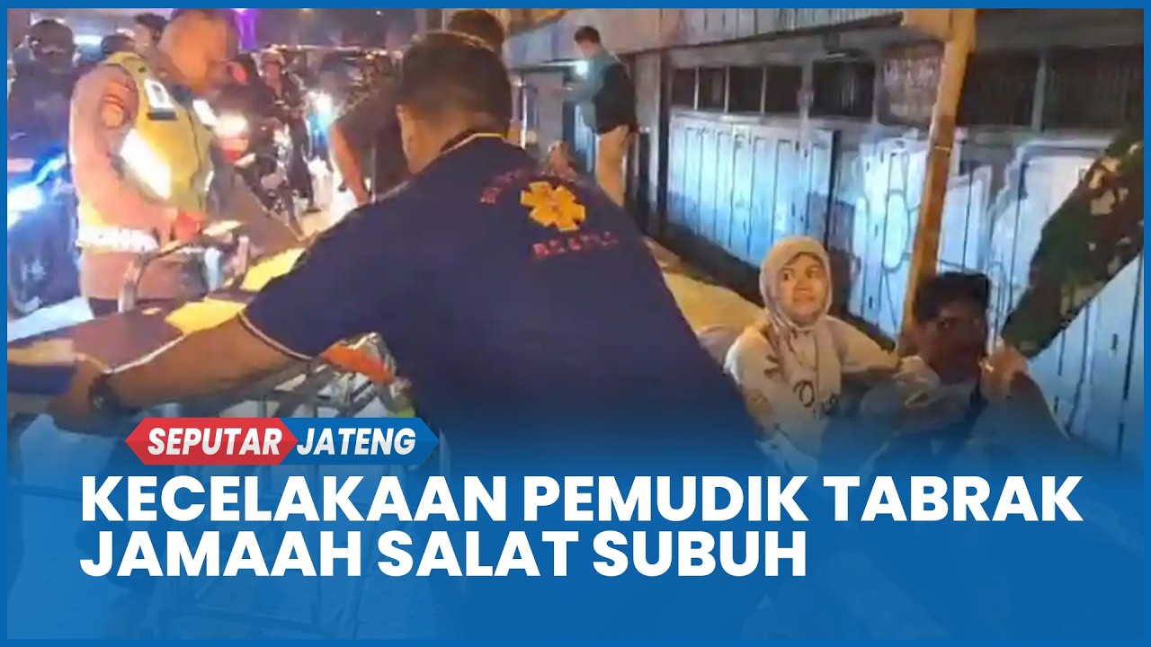 Kecelakaan Pemudik Motor Tabrak Ibu-Ibu Pulang Salat Subuh dari Masjid Agung Brebes