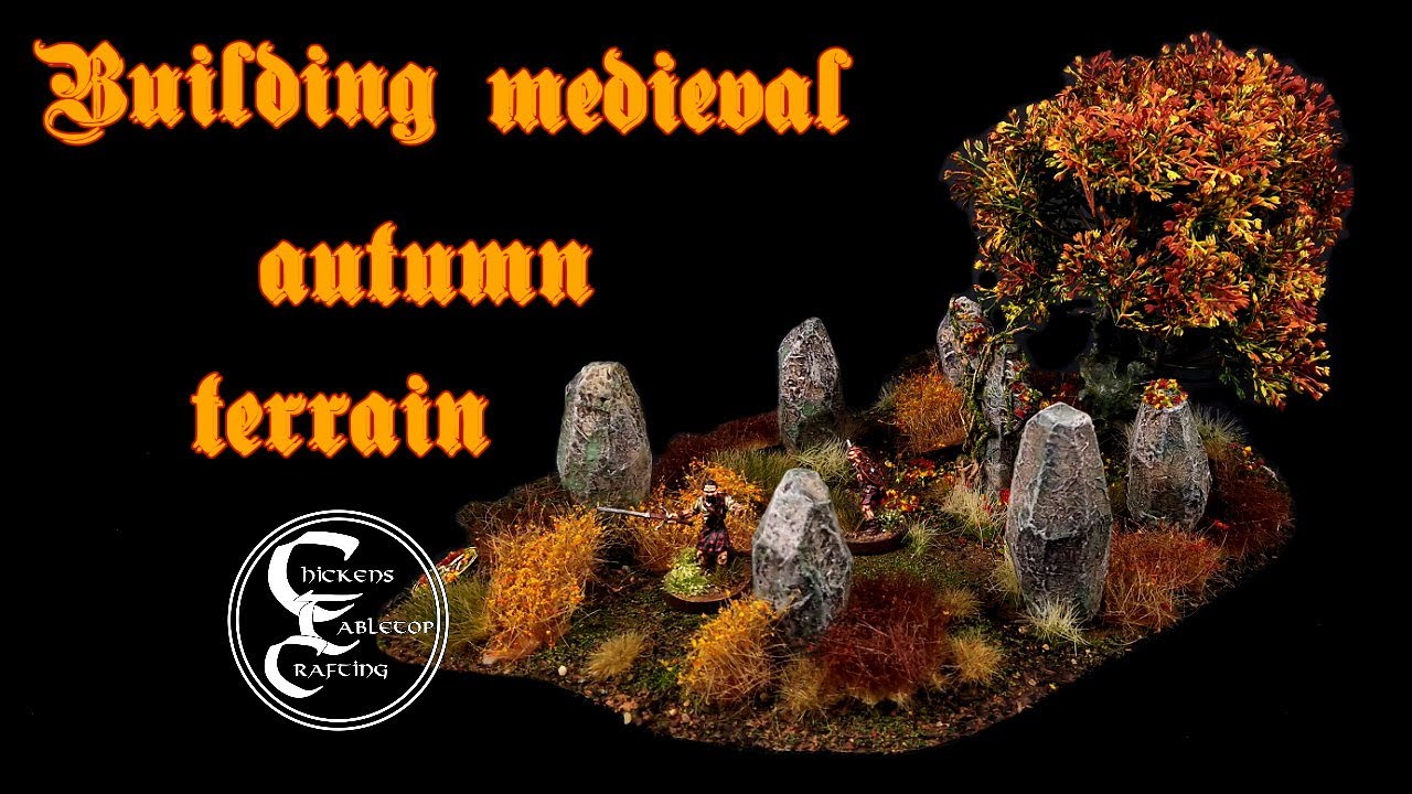 Building medieval autumn terrain