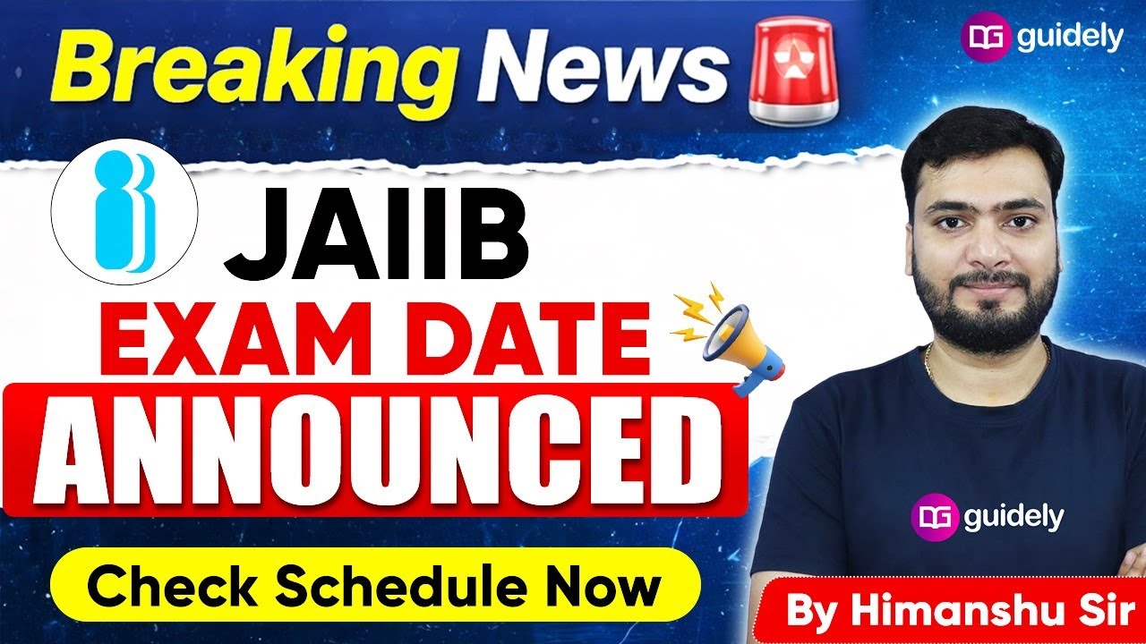 JAIIB Exam Date 2026 Announced |JAIIB Exam Date Out |JAIIB Exam Registration May 2026 | Himanshu Sir