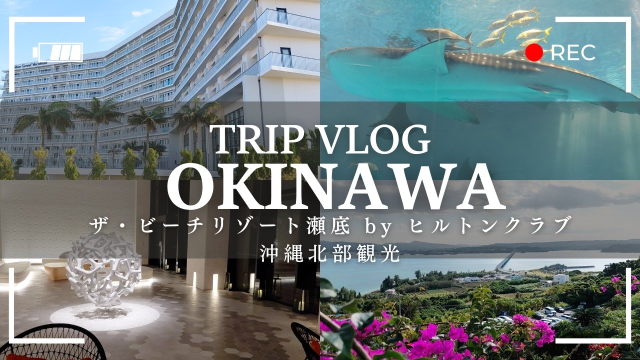 【沖縄vlog前編】ザ・ビーチリゾート瀬底byヒルトンクラブ、沖縄北部観光/ヒルトン沖縄瀬底リゾート/美ら海水族館/瀬底島/古宇利島