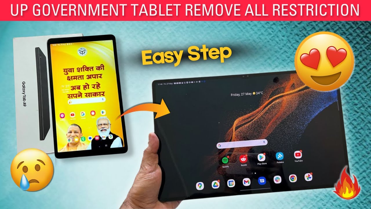 Remove Modi Yogi Wallpaper From Samsung Govt Tab & Knox Manage Samsung Tab Deactivate Kaise Karen