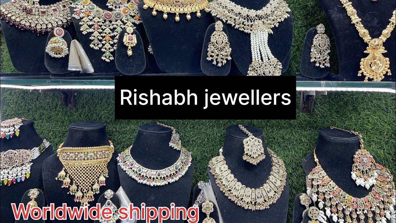 Wholesale jewellery market in India Rishabh jewellers #viralvideos #youtubeshorts #jewellery ￼