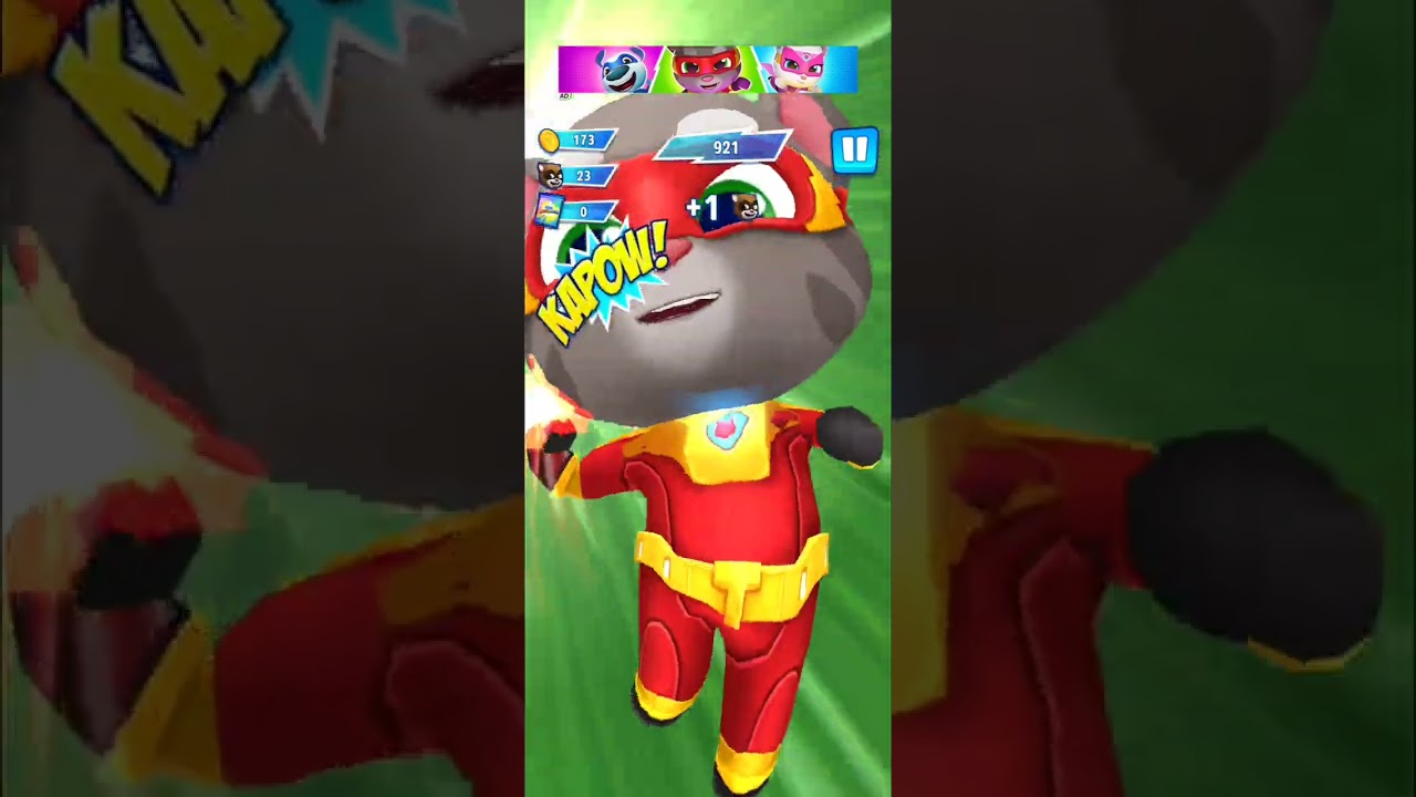 Talking Tom Hero dash reverse android gameplay Walkthrough Episode 253