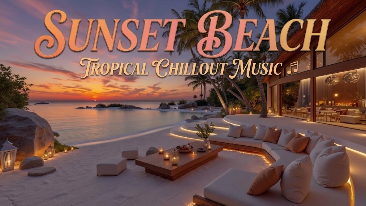 Тропическая музыка Sunset Beach - Расслабляющая атмосфера - Tropical House Mix