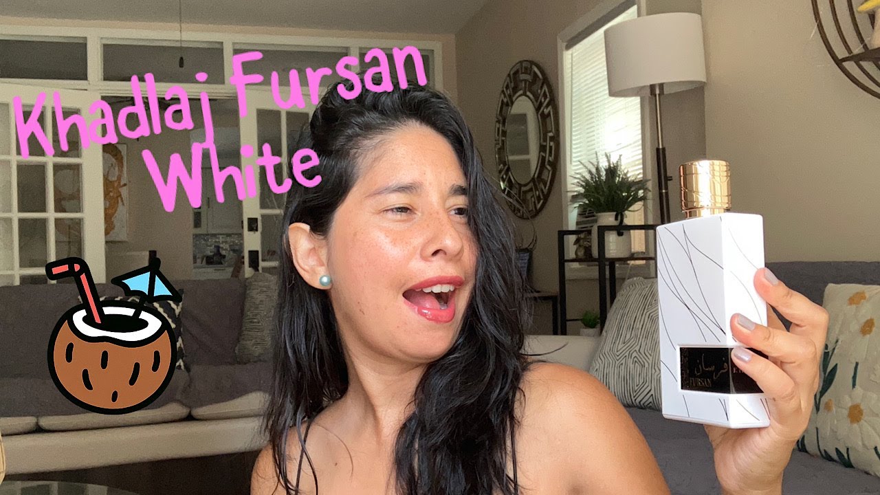 PERFUME FURSAN WHITE DE LA CASA KHADLAJ CON NOTAS DE COCO, ALMENDRA Y VAINILLA