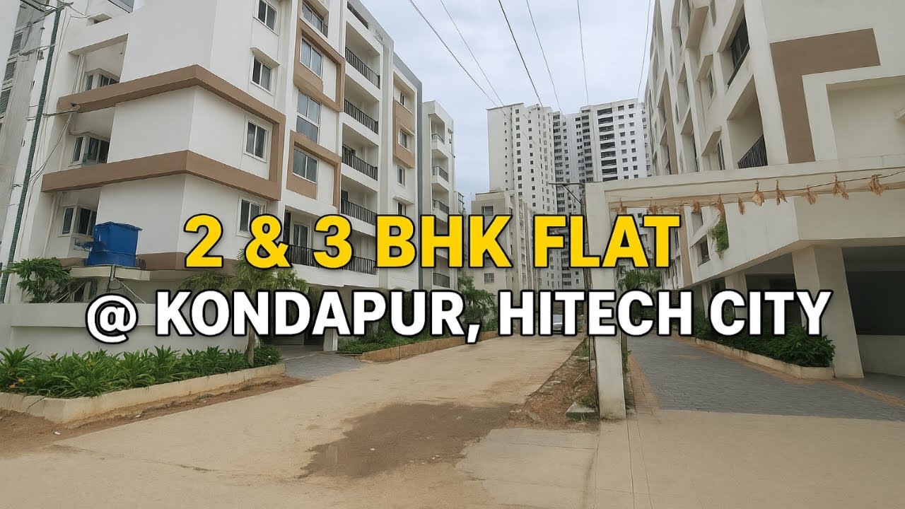 Квартиры с 2 и 3 спальнями на продажу в Кондапуре, Хайдарабад | Рядом с Hitech City | Роскошные а...
