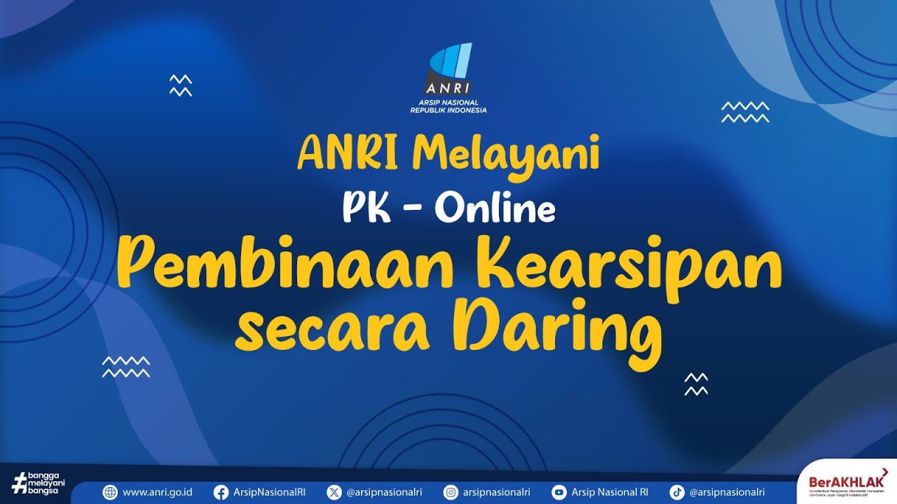 ANRI Melayani: Layanan Pelatihan Kearsipan