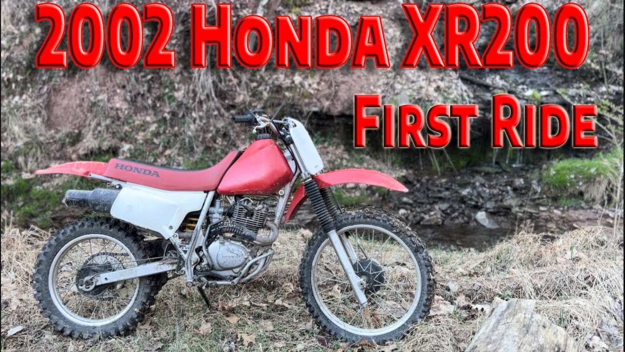 Rebuilt top end on the XR200…time for a ride