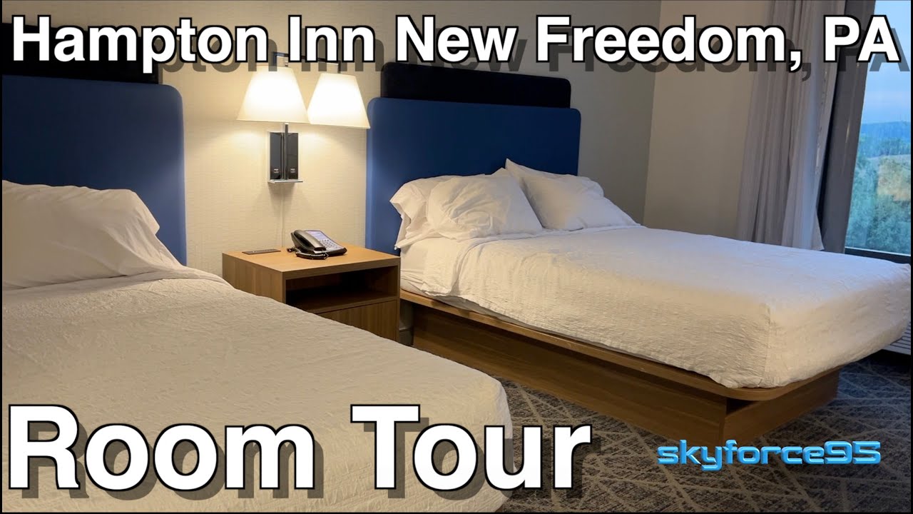 Экскурсия по номеру отеля Hampton Inn (Нью-Фридом, Пенсильвания) РЕМОНТИРОВАНО В 2025 ГОДУ