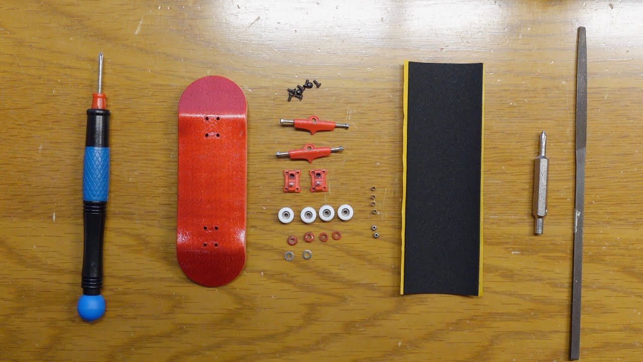 COMO MONTAR UM SKATE DE DEDO / FINGERBOARD - PASSO A PASSO