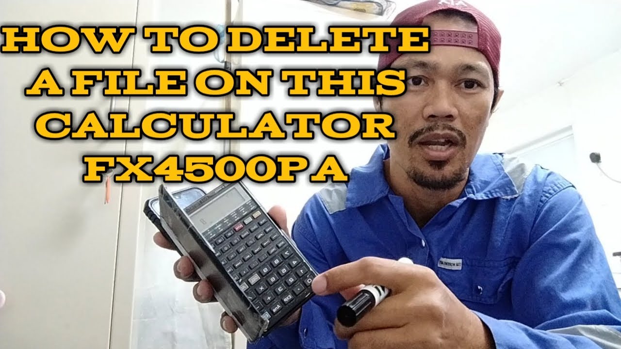 How to delete a file on this calculator FX4500pa