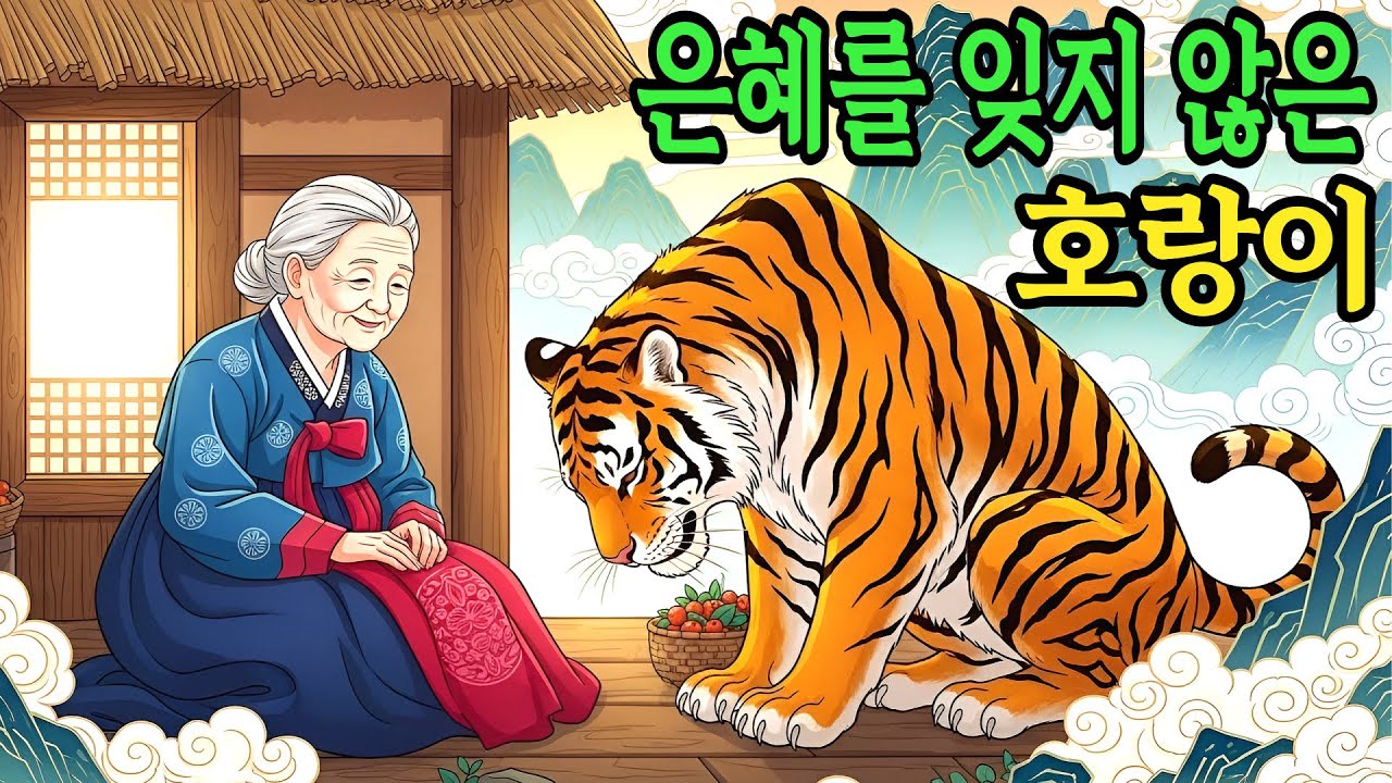 산속 할머니에게 은혜를 잊지 않은 호랑이 이야기