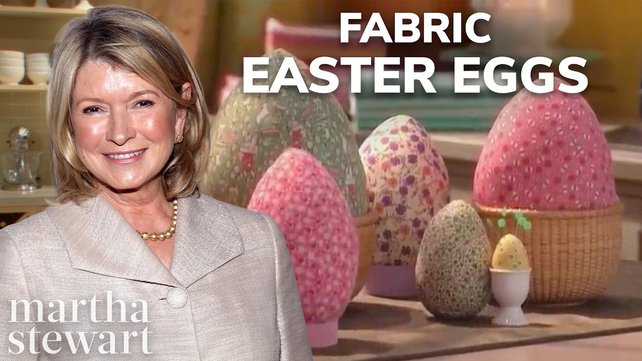 Fabric Easter Eggs  - Martha Stewart