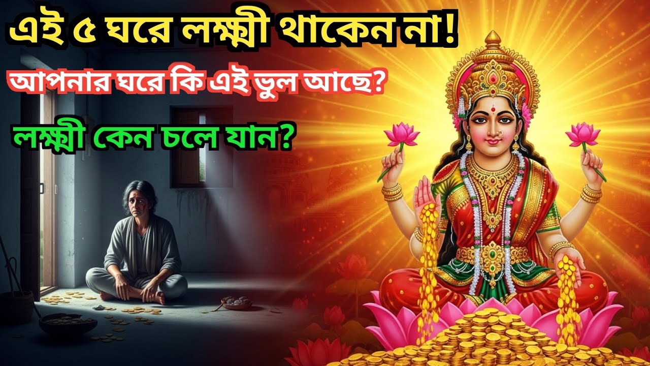 মা লক্ষ্মী কেন এই ৫টি ঘরে থাকেন না? | জানলে আজই বদলাবেন | GK BKM